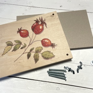 Virágprés/levélprés - csipkebogyós levél- és virágprés - diy (csináld magad) - egységcsomag - Meska.hu