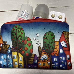 Házikós neszesszer - tolltartó - pipere - táska & tok - neszesszer - Meska.hu