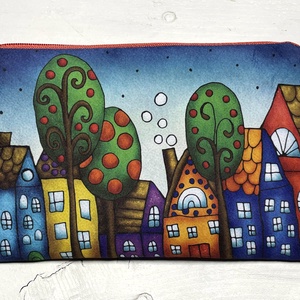 Házikós neszesszer - tolltartó - pipere - Meska.hu