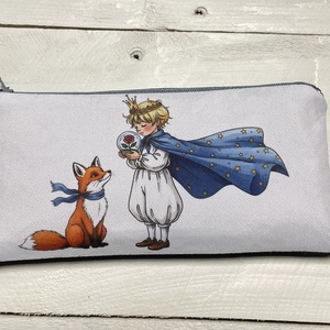 Tolltartó - kis herceg és róka mintával, Otthon & Életmód, Papír, írószer, Tolltartó & Ceruzatekercs, Fotó, grafika, rajz, illusztráció, Varrás, MESKA