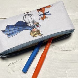 Tolltartó - kis herceg és róka mintával - otthon & életmód - papír, írószer - tolltartó & ceruzatekercs - Meska.hu