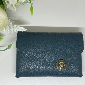 Valódi bőr zsebkendőtartó - petrol - Meska.hu