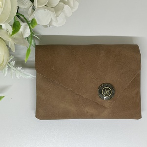 Valódi bőr zsebkendőtartó - barna - Meska.hu