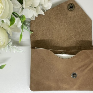 Valódi bőr zsebkendőtartó - barna - otthon & életmód - tárolás & rendszerezés - zsebkendőtartó - Meska.hu