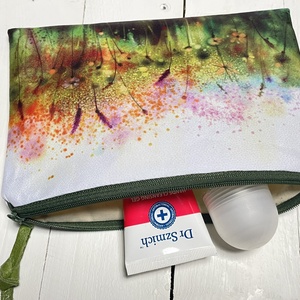 Vadvirág mintás neszesszer - akvarell hatású - neszesszer - pipere - táska & tok - neszesszer - Meska.hu