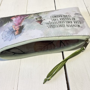 Lány ernyővel mintás neszesszer - akvarell hatású - neszesszer - pipere - táska & tok - neszesszer - Meska.hu