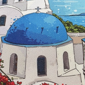 Santorini mintás kozmetikai neszesszer - táska & tok - neszesszer - Meska.hu