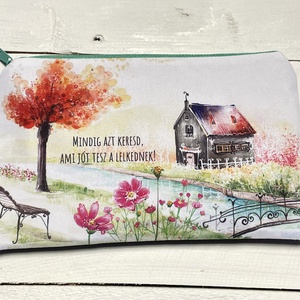 Motivációs neszesszer � Mindig azt keresd, ami jót tesz a lelkednek, Táska & Tok, Neszesszer, Fotó, grafika, rajz, illusztráció, Varrás, MESKA