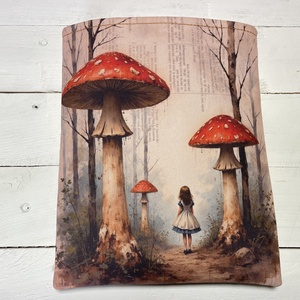 Alice és a Hernyó könyvtok � 21�25 cm - könyvtartó, Könyv & Zene, Könyvtok, Fotó, grafika, rajz, illusztráció, Varrás, MESKA