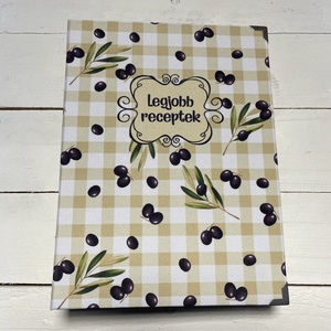 Receptes könyv - receptes mappa - olívabogyós - a családi recepteknek - otthon & életmód - konyhafelszerelés, tálalás - sütés, főzés - receptfüzet - Meska.hu