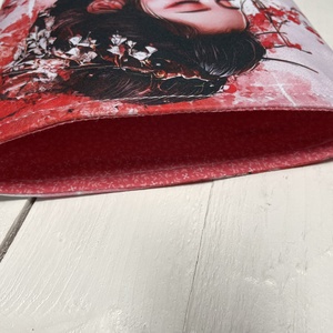 Japán stílusú könyvtok � egyedi nyomtatású textil könyvvédő 21x26 cm - könyv & zene - könyvtok - Meska.hu