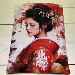 Japán stílusú könyvtok � egyedi nyomtatású textil könyvvédő 21x26 cm - könyv & zene - könyvtok - Meska.hu