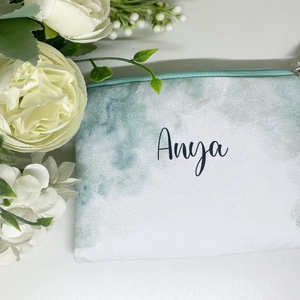 Anyák napi neszesszer - egyedi felirattal - zöld, Táska & Tok, Neszesszer, Fotó, grafika, rajz, illusztráció, Varrás, MESKA