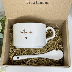 Tanúfelkérő ajándék - nőknek - kávés - nyomtatott dobozban - esküvő - meghívó & kártya - tanú felkérő - Meska.hu