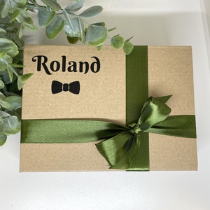 Tanúfelkérő ajándék - Farmer borítású fém flaska névre szóló bőr címkével - esküvő - meghívó & kártya - tanú felkérő - Meska.hu