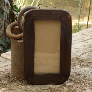 Képkeret-Fotókeret-9x18 cm-es képhez-Pácolt-Madzagakasztóval - Meska.hu