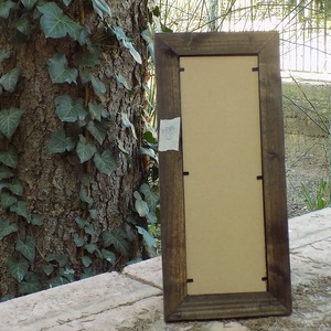 Képkeret-Fotókeret-10x29,7 cm-es képhez-Pácolt Dióbarna-Ricás-149 - otthon & életmód - dekoráció - kép & falikép - képkeret - Meska.hu