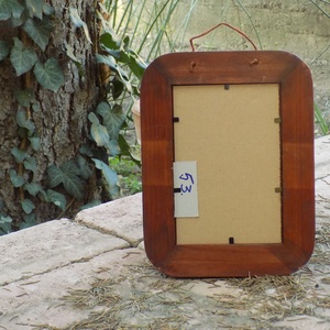 Képkeret-Fotókeret-10x15 cm-es képhez-Pácolt Cseresznye színű-Madzagakasztóval-53 - otthon & életmód - dekoráció - kép & falikép - képkeret - Meska.hu