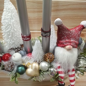 Manós adventi asztaldísz - karácsony - Meska.hu