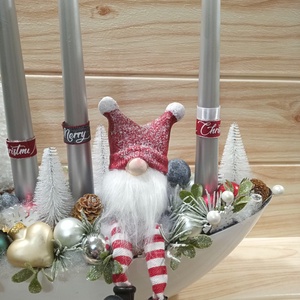 Manós adventi asztaldísz - karácsony - Meska.hu