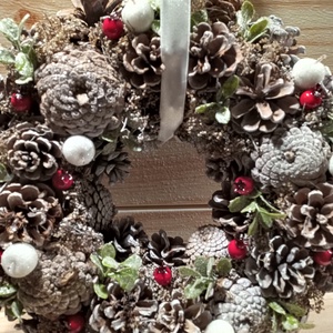 Kopogtató tobozokból 30 cm - karácsony - Meska.hu