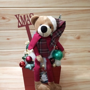 Macis karácsonyi asztaldísz  - Meska.hu