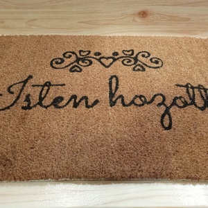 Isten hozott kókuszrost lábtörlő 60x 40 - Meska.hu