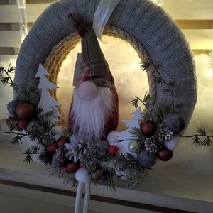 Manós kopogtató 30 cm - karácsony - karácsonyi lakásdekoráció - karácsonyi manók, figurák - Meska.hu