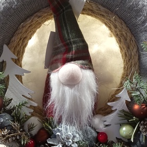 Manós kopogtató 30 cm - karácsony - karácsonyi lakásdekoráció - karácsonyi manók, figurák - Meska.hu