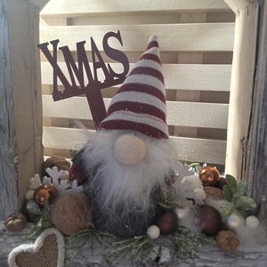 Manós karácsonyi ajtódísz - karácsony - karácsonyi lakásdekoráció - karácsonyi ajtódíszek - Meska.hu