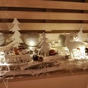 Havas erdő adventi asztaldísz - Meska.hu