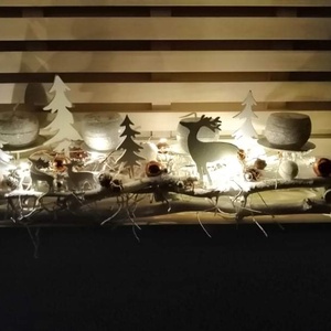 Havas erdő adventi asztaldísz - karácsony - adventi díszek - adventi asztaldísz - Meska.hu