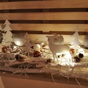 Havas erdő adventi asztaldísz - karácsony - adventi díszek - adventi asztaldísz - Meska.hu