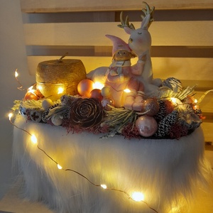 Róza karácsonya asztaldísz  - Meska.hu