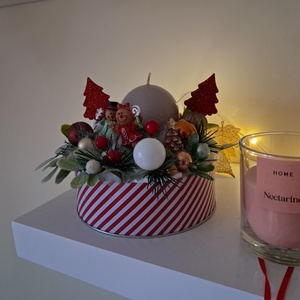 Mézeskalács figurás karácsonyi asztaldísz  - karácsony - adventi díszek - adventi asztaldísz - Meska.hu