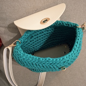 ,,Zöld tavaszváró - táska & tok - kézitáska & válltáska - válltáska - Meska.hu