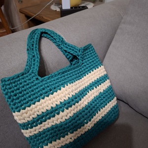 ,,Kis csíkos, Táska & Tok, Bevásárlás & Shopper táska, Shopper, textiltáska, szatyor, , MESKA