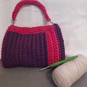 ,,Padlizsán-pink, Táska & Tok, Kézitáska & válltáska, Kézitáska, , MESKA