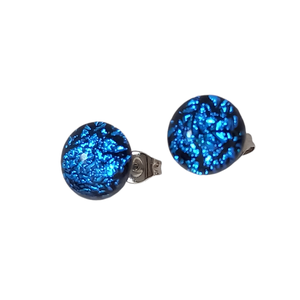  Kéklőn csillogó  fülbevaló és gyűrű - Jannaja ékszer - Meska.hu