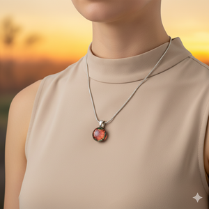 Glamor barnás csillogó medál - ékszer - nyaklánc - medálos nyaklánc - Meska.hu