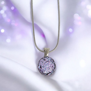 Glamor lilás csillogó medál, Ékszer, Nyaklánc, Medálos nyaklánc, , MESKA
