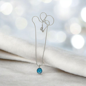 Glamor menta csillogó medál - ékszer - nyaklánc - medálos nyaklánc - Meska.hu