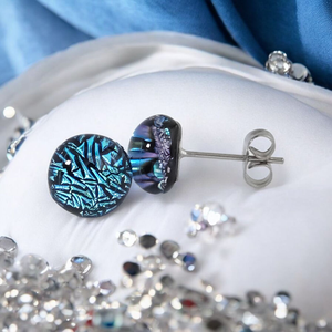 Glamor menta csillogás bedugós fülbevaló - ékszer - fülbevaló - pötty fülbevaló - Meska.hu