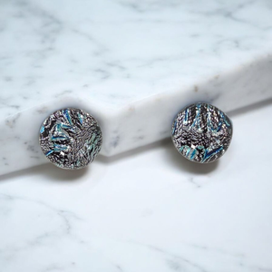 Glamor ezúst csillogás bedugós fülbevaló, Ékszer, Fülbevaló, Pötty fülbevaló, Üvegművészet, MESKA