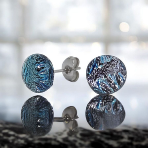 Glamor ezúst csillogás bedugós fülbevaló - ékszer - fülbevaló - pötty fülbevaló - Meska.hu