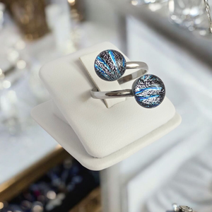 Glamor ezüst csillogó gyürü - Meska.hu