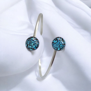 Glamor menta csillogás karkötő, Ékszer, Karkötő, Karperec, Üvegművészet, MESKA