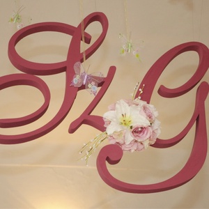 Monogram esküvőre - esküvő - dekoráció - helyszíni dekor - Meska.hu