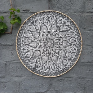 Horgolt mandala (60 cm) - otthon & életmód - dekoráció - spiritualitás - mandala - Meska.hu