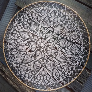 Horgolt mandala (60 cm) - otthon & életmód - dekoráció - spiritualitás - mandala - Meska.hu